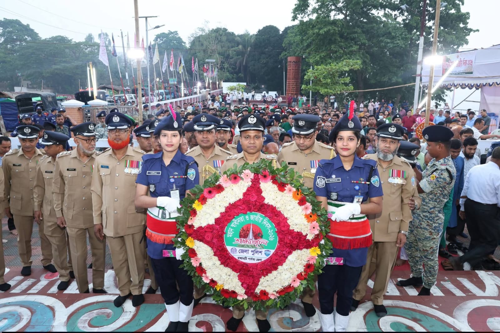 রাঙ্গামাটিতে বিনম্র শ্রদ্ধায় মহান স্বাধীনতা ও জাতীয় দিবস পালিত: বীর শহীদদের প্রতি জেলা পুলিশের শ্রদ্ধা