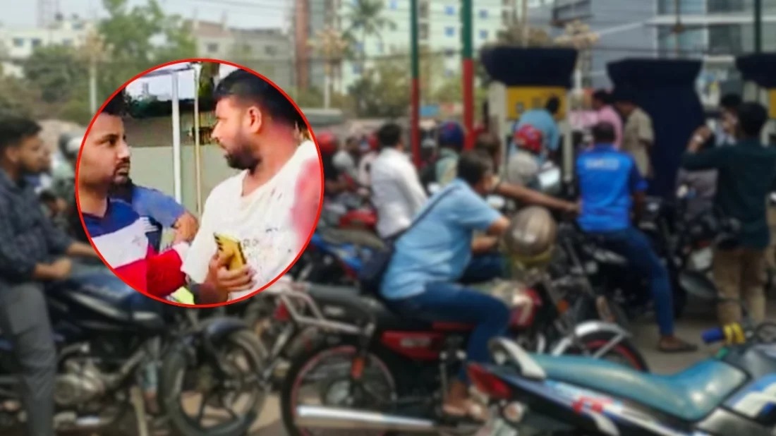 পাম্পে তেলের লাইন নিয়ে দ্বন্দ্বে যুবককে ছুরি’কা’ঘাত